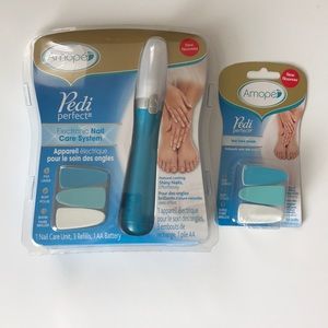 Amope Pedi Perfect w/refills File, Buff & Shine!
